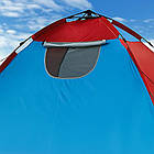 Намет автоматичний 6-місний 230х230 см туристичний для кемпінгу та комфортного відпочинку на природі, фото 4