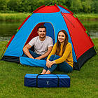 Намет автоматичний 6-місний 230х230 см туристичний для кемпінгу та комфортного відпочинку на природі, фото 7