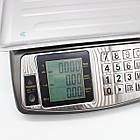 Настільні торговельні ваги 50 кг мережа/акумулятор із великим дисплеєм і функцією тарування, фото 7