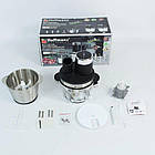 Блендер подрібнювач для кухні 10 в 1, 1800 Вт, 3,8 л, з двома чашами та насадками для подрібнення продуктів, фото 2