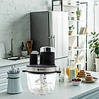 Блендер подрібнювач для кухні 10 в 1, 1800 Вт, 3,8 л, з двома чашами та насадками для подрібнення продуктів, фото 9