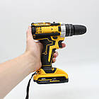 Бездротовий шурупокрут-дриль акумуляторний з набором інструментів і двома АКБ для домашнього ремонту, фото 2