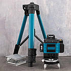 Лазерний рівень 4D на 16 ліній зі штативом і пультом у кейсі професійний нівелір для будівельних робіт, фото 7