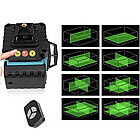 Лазерний рівень 4D на 16 ліній зі штативом і пультом у кейсі професійний нівелір для будівельних робіт, фото 8