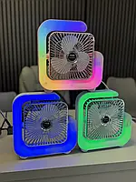 G-Вентилятор Квадратний Нічний акумулятор від USB з підсвічуванням