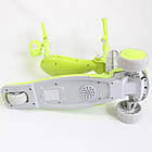 Дитячий самокат із сидінням 5 в 1, до 90 кг, зелений, універсальний для прогулянок та активного відпочинку, фото 5