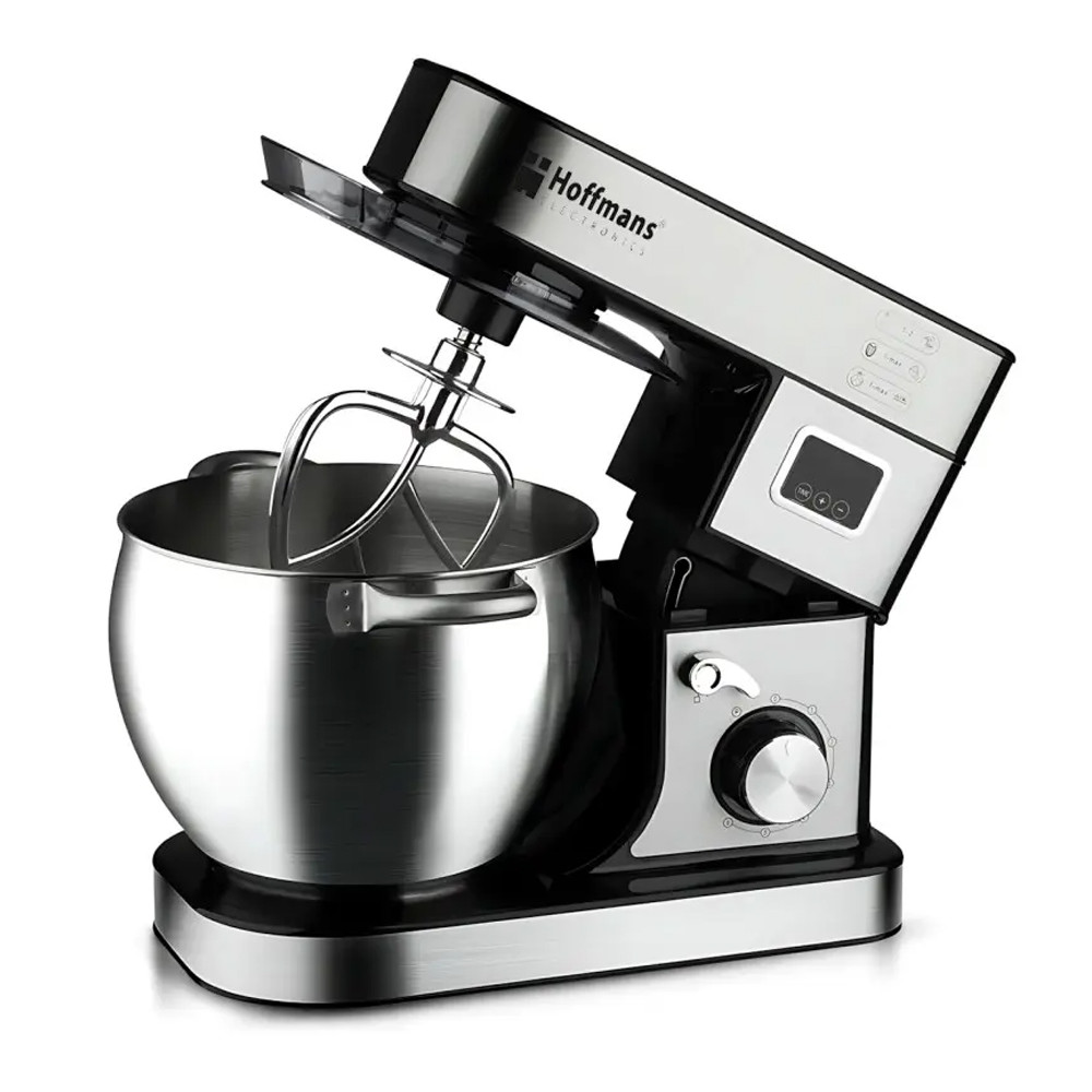 Планетарний міксер Hoffmans HM-8082 2000 Вт 15 л із 3 насадками для збивання та замішування тіста, фото 1