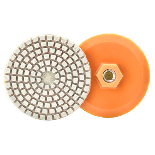 Диск алмазний полірувальний 80x3.5мм 150гріт M10 по каменю для болгарки КШМ, фото 1