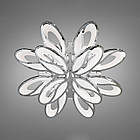 Світлодіодна люстра 190 Вт колір каркасу хром на пульті д/к з діммером та підсвічуванням основи D-9101/8+4HR LED 3color dimmer, фото 2