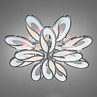 Світлодіодна люстра 190 Вт колір каркасу хром на пульті д/к з діммером та підсвічуванням основи D-9101/8+4HR LED 3color dimmer, фото 4