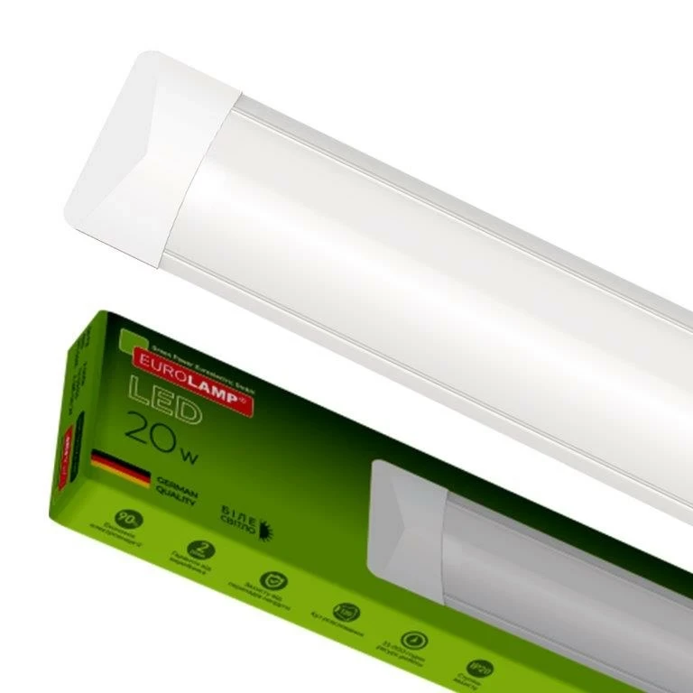 LED світильник Eurolamp лінійний 20W 4000К 600мм IP20 LED-FX(0.6)-20/4