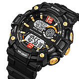 Чоловічий годинник Skmei 2018GDWT Gold-White SALE, фото 2