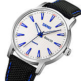 Чоловічий годинник Skmei 9303SIBU Silver-Blue, фото 2