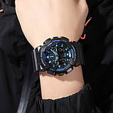 Чоловічий годинник Skmei 1832 Black-Blue, фото 3