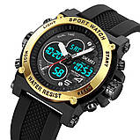 Чоловічий годинник Skmei 2065BKGD Black-Gold SALE, фото 2