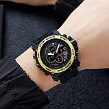 Чоловічий годинник Skmei 2065BKGD Black-Gold SALE, фото 4