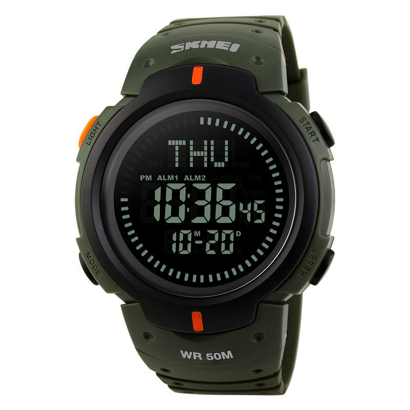 Чоловічий годинник Skmei 1231AG Military Smart Watch + Compass, фото 1