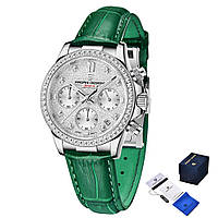 Жіночий годинник Pagani Design PD-1730 Silver-Green