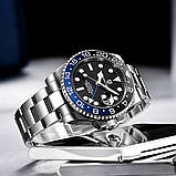 Чоловічий годинник Pagani Design PD-1662 Silver-Blue-Black, фото 2