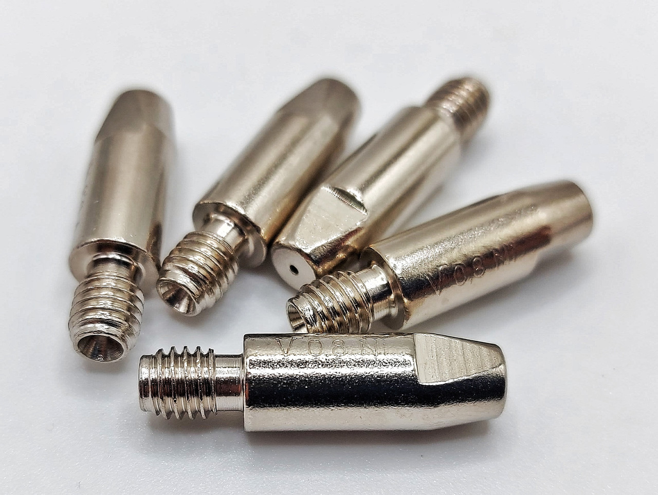 Наконечник посилений струмопровідний (E-Cu-Ni; М6х8х28; 0,8 мм) для пальників MIG/MAG, фото 1