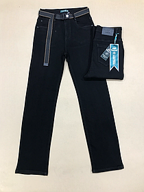 Жіночі чорні прямі джинси