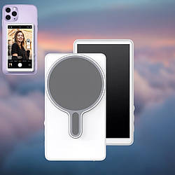 Магнітний екран для селфі та блогу Портативний монітор з динаміками для телефону Екран задньої камери на магніті