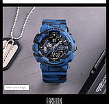 Чоловічий годинник Skmei 1688CMBU Camo Blue, фото 3