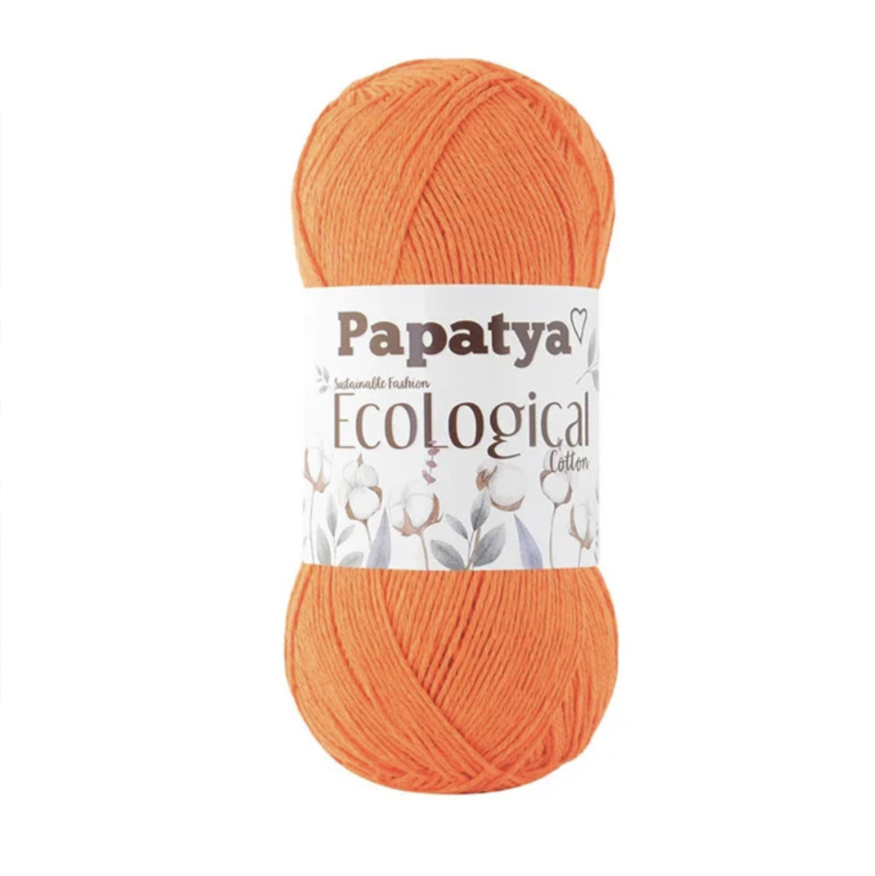 PAPATYA ECOLOGICAL COTTON (Папатя Еколоджикал Коттон) №702 помаранчевий (Пряжа бавовна, нитки для в'язання), фото 1