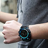 Чоловічий годинник Skmei 1356BU Black-Blue Compass, фото 5