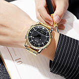 Чоловічий годинник Skmei 1898GDBK Gold-Black, фото 3