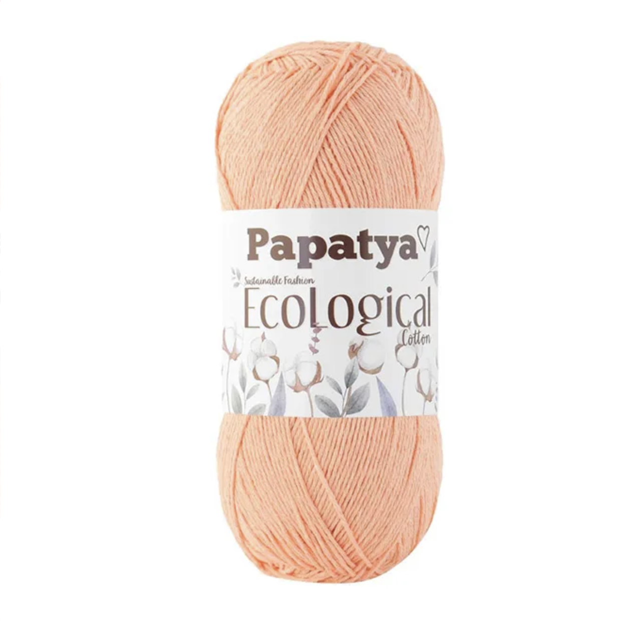 PAPATYA ECOLOGICAL COTTON (Папатя Еколоджикал Коттон) №703 персиковий (Пряжа бавовна, нитки для в'язання), фото 1