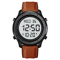 Чоловічий годинник Skmei 1864LBNWT Brown-White Leather