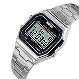 Чоловічий годинник Skmei 1123SI Silver, фото 2