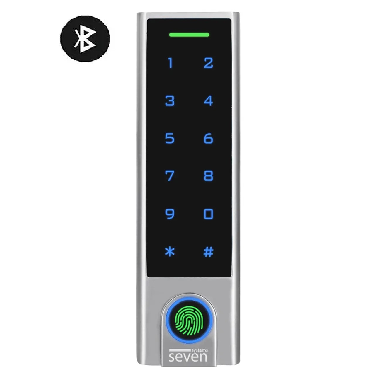 Біометричний контролер доступу Bluetooth із клавіатурою SEVEN CR-7477BF MIFARE