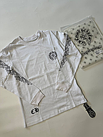 Лонгслів Chrome Hearts, чоловічий лонгслів Chrome Hearts, брендований одяг Chrome Hearts, стильний лонгслів Chrome Hearts