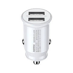 Автозарядний адаптер Remax RCC239 2USB 2.4A (білий)