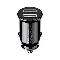 Автозарядний адаптер Remax RCC239 2USB 2.4A (чорний)