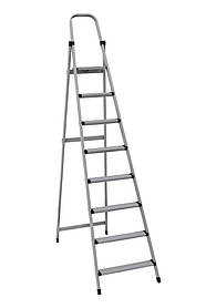 Драбина металева MasterTool 79-1058 "МАЙСТЕР" 8 ступенів, h=1690 мм, max 150 кг