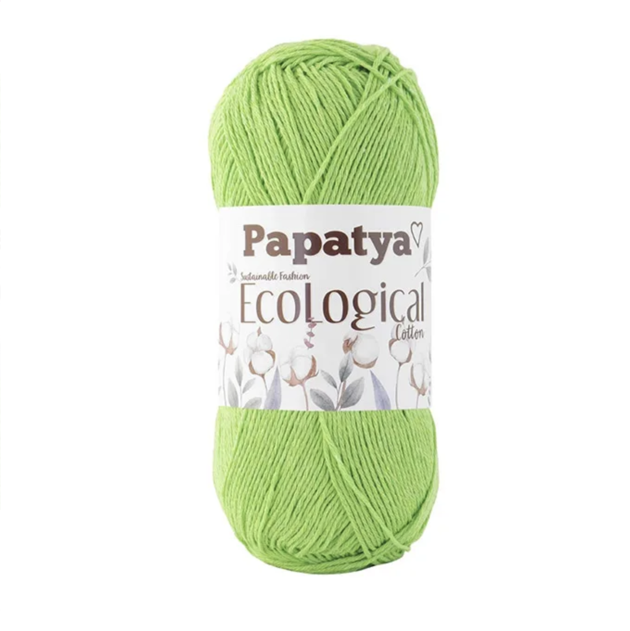 PAPATYA ECOLOGICAL COTTON (Папатя Еколоджикал Коттон) №803 зелений (Пряжа бавовна, нитки для в'язання), фото 1