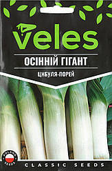 Насіння цибулі-порей Осінній гігант 2,5 г ТМ ВЕЛЕС