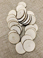 Спили ясена, без отвору. Діаметр 6-7 см, товщина 7-9 мм