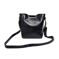 Невелика модна сумка натуральна шкіра чорний Арт.893 black VIVAVERBA Україна — (54)