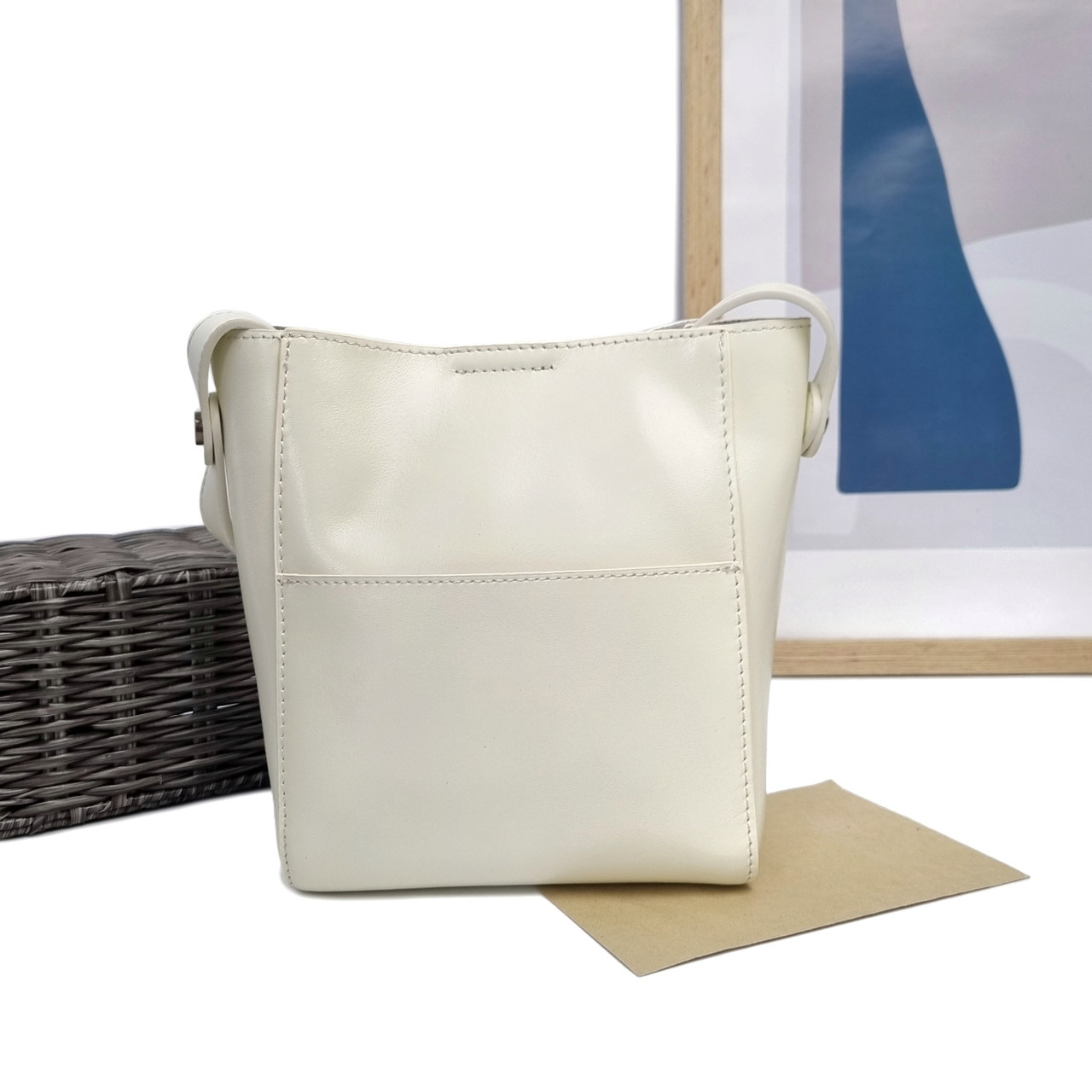 Шкіряна жіноча сумка світло-бежевий Арт.893 milk VIVAVERBA Україна — (54)