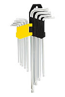 Ключі TORX MasterTool 75-0961, набір 9 шт CrV довгі (Т10-Т50 L90-227мм), фото 5