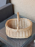 Корзина святкова з лози. Арт:0-187, фото 6