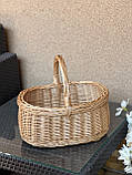 Корзина святкова з лози. Арт:0-187, фото 4