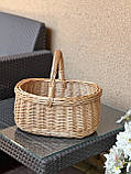 Корзина святкова з лози. Арт:0-187, фото 5
