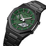 Чоловічий годинник Skmei 1816BKGNWT Black-Green-White, фото 2