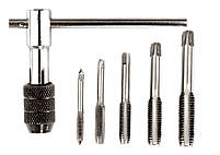 Набір мітчиків з Т-подібним держателем MasterTool 15-1406, 6 ел. (M4, M5, M6 M8, M10), фото 2