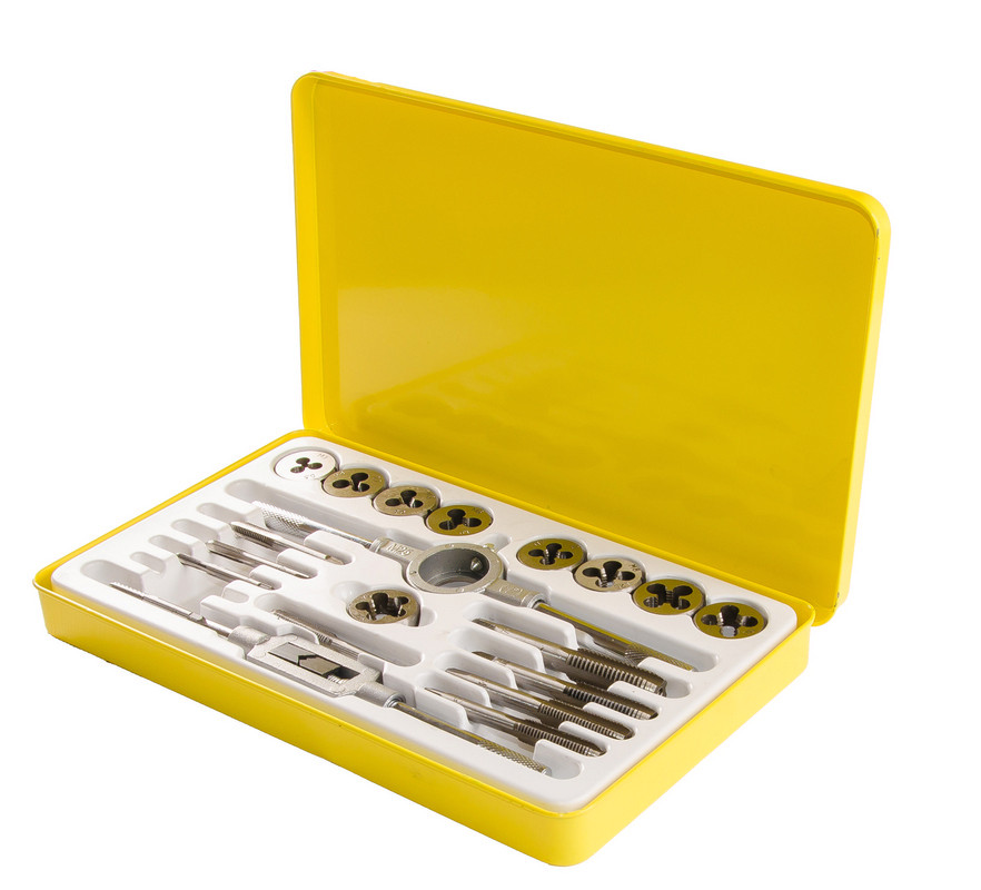 Набір мітчиків та плашок MASTERTOOL 15-1420, 20 ел., фото 1